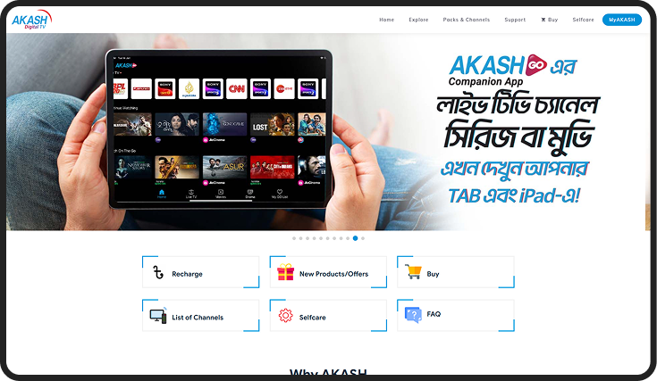 AKASH DTH, BD